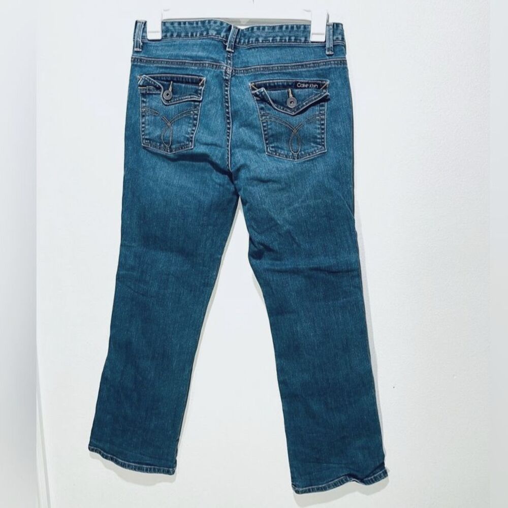 Calvin Klein jeans classic bootcut blue denim casual pocket with flap men 31
